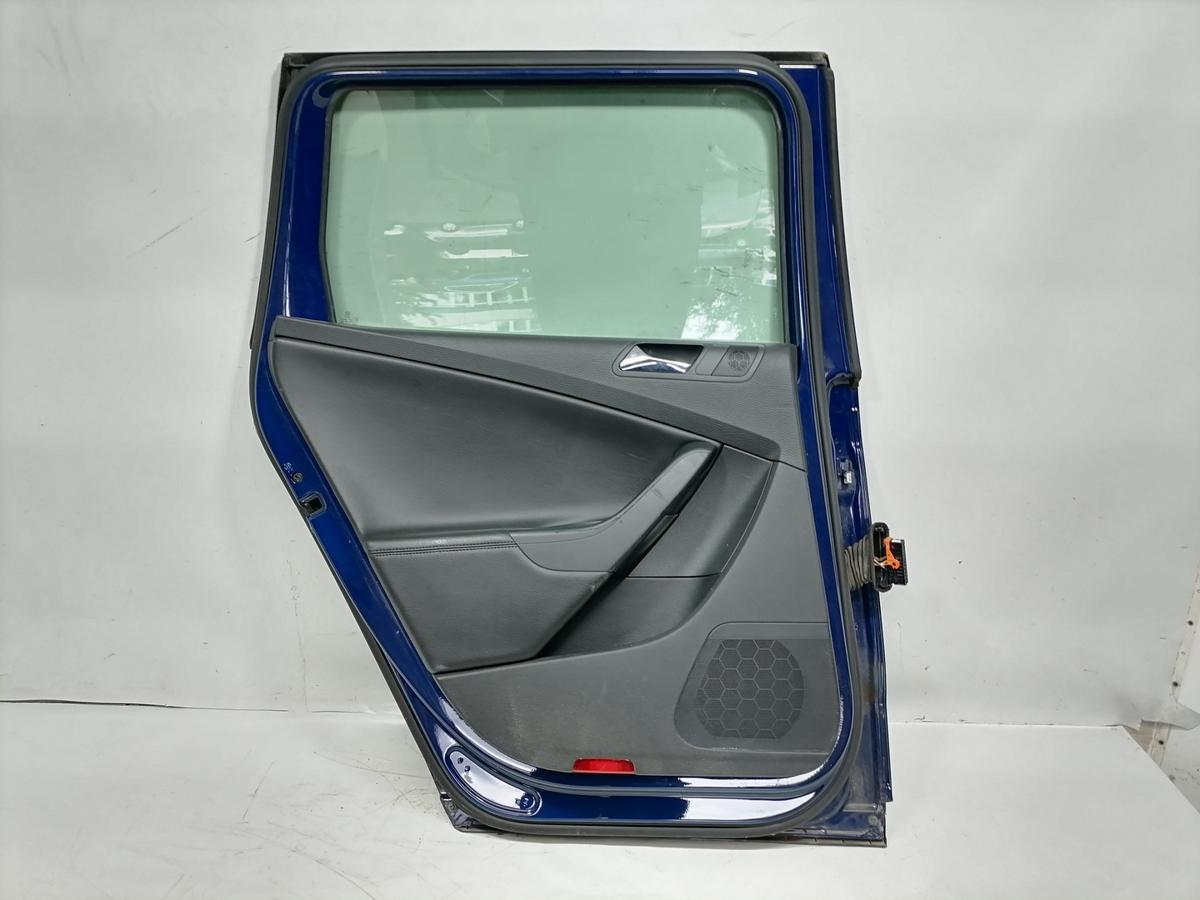 VW Passat 3C B6 original T&uuml;r hinten links LA5E Maritimblau Kombi Variant Bj.2008